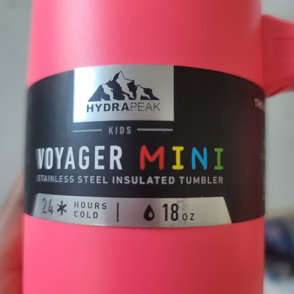 New HYDRAPEAK Kids Voyager Mini Stainless Steel Insulated Tumbler 18oz Hot Pink - Picture 7 of 12